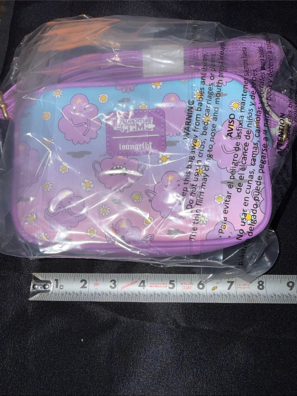 Loungefly Purple Adventure Time Lumpy Space Princess Crossbody Bag